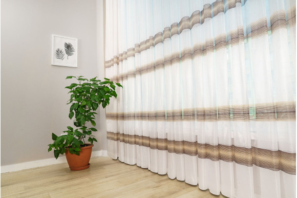 Тюль микрофатин полоска TMF-631