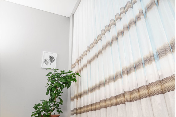 Тюль микрофатин полоска TMF-631