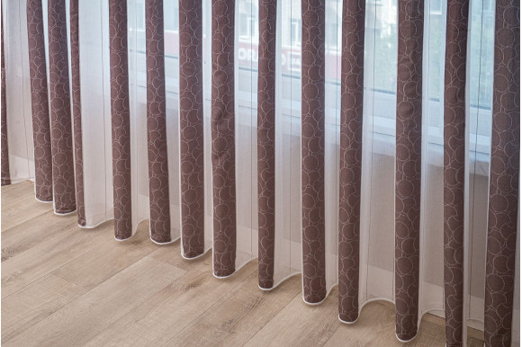 Тюль льон смужка Gloria TL-085 Тюль льон смужка Gloria TL-085