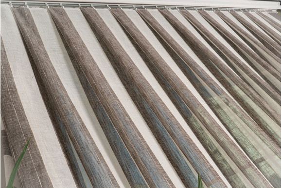 Тюль лен полоска Eco TL-235