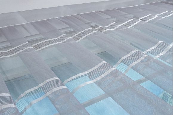 Тюль льон смужка Laura TL-063