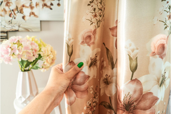 Штори з квітами Victoria SC-392