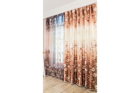 Штори з квітами Victoria SC-392 Штори з квітами Victoria SC-392