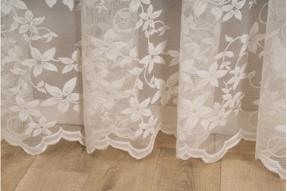 Тюль жаккард цветы Woska D-24-22