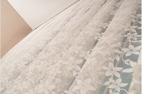 Тюль жаккард цветы Woska D-24-22 Тюль жаккард цветы Woska D-24-22