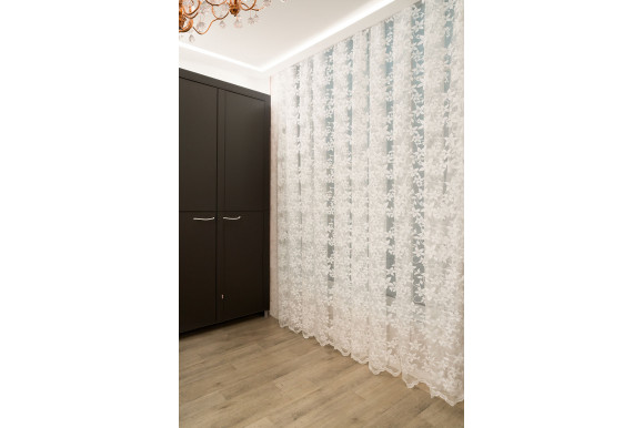 Тюль жаккард цветы Woska D-24-22 Тюль жаккард цветы Woska D-24-22