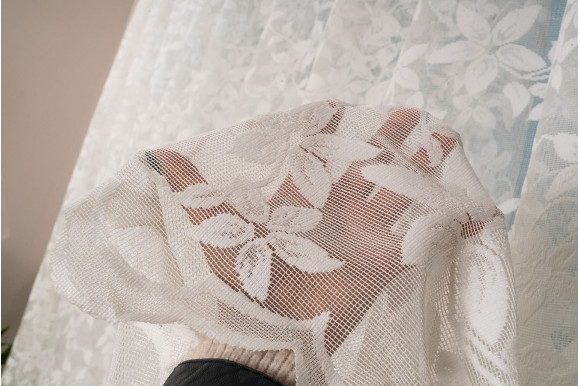 Тюль жаккард цветы Woska D-24-22 Тюль жаккард цветы Woska D-24-22