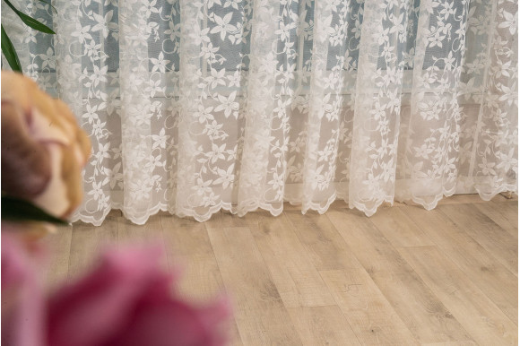 Тюль жаккард цветы Woska D-24-22 Тюль жаккард цветы Woska D-24-22