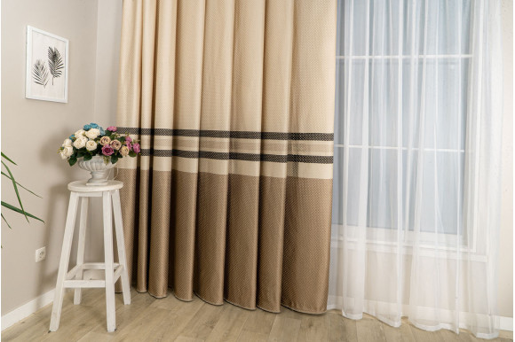 Штори зі смужками SVP-853 відріз 3,05 метри Штори зі смужками SVP-853 відріз 3,05 метри