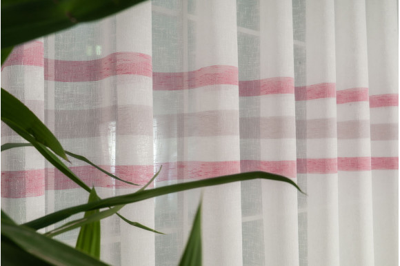 Тюль льон в смужку Camille TLP-594