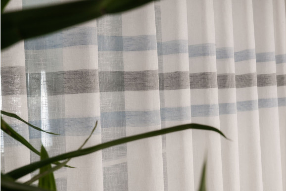 Тюль льон в смужку Camille TLP-595