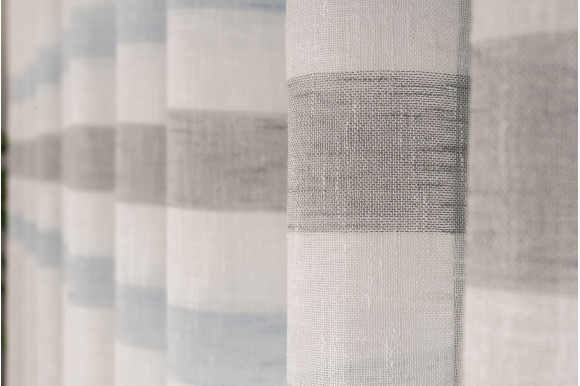 Тюль льон в смужку Camille TLP-595