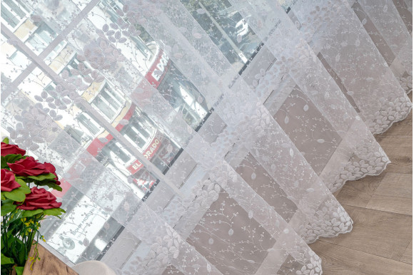 Тюль фатин с люрексом Dana TFV-827 отрез 6,1 метра Тюль фатин с люрексом Dana TFV-827 отрез 6,1 метра