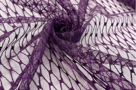 Тюль сітка Brill фіолетова IP-5210