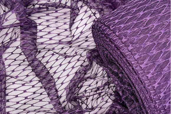 Тюль сітка Brill фіолетова IP-5210