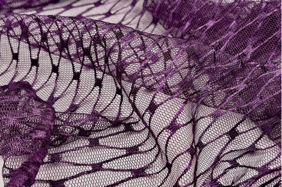 Тюль сітка Brill фіолетова IP-5210