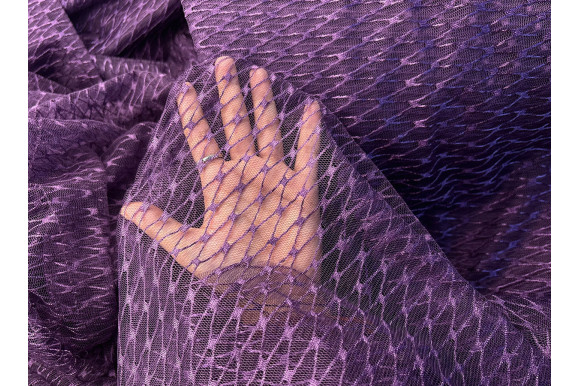 Тюль сітка Brill фіолетова IP-5210