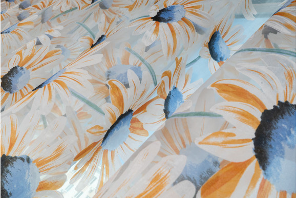 Тюль деворе Ромашка TD-1047