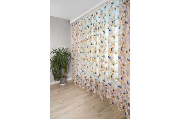 Тюль деворе Ромашка TD-1047