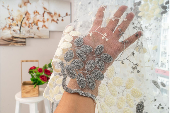 Тюль фатин з люрексом Dana TFV-1150