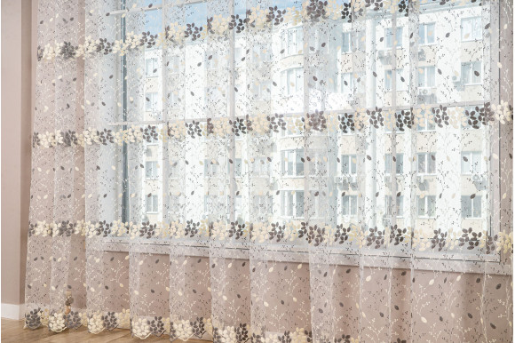 Тюль фатин з люрексом Dana TFV-1150