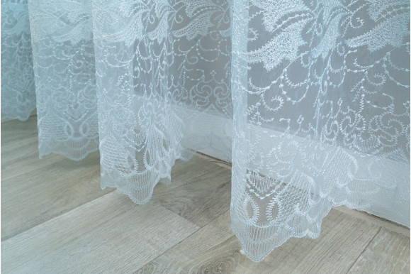 Тюль органза с вышивкой Belle OV-1185 Тюль органза с вышивкой Belle OV-1185