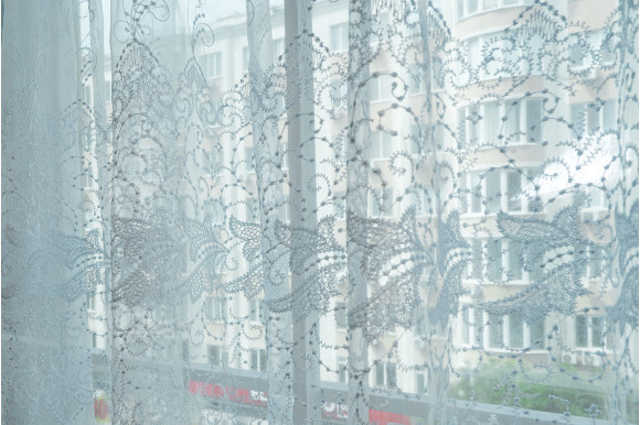 Тюль органза с вышивкой Belle OV-1185 Тюль органза с вышивкой Belle OV-1185