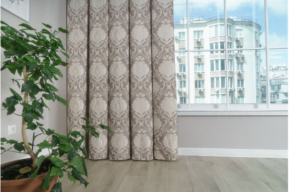 Штора льон-мішковина Michel QS-1509