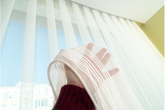 Тюль фатин в полоску TP-1546