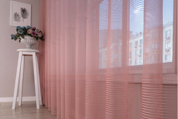 Тюль фатин в полоску TPF-1675 Тюль фатин в полоску TPF-1675