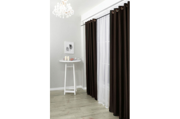Штори блекаут шоколадний Elis SB-1917 Штори блекаут шоколадний Elis SB-1917