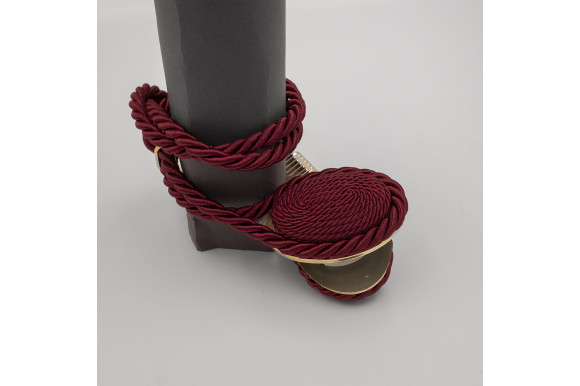 Магніт для штор Джут 7940 бордовий