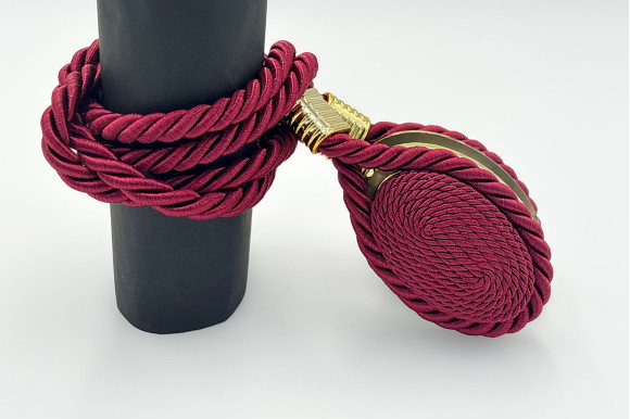 Магніт для штор Джут 7940 бордовий