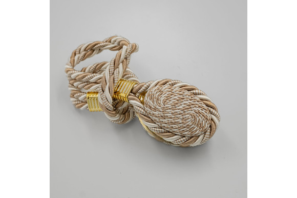 Магніт для штор Джут 7943 молочно-бежевий