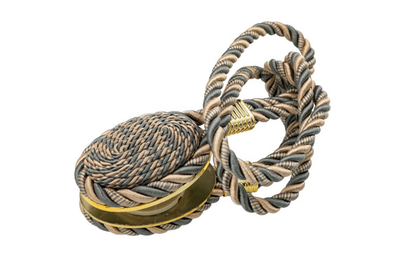 Магніт для штор Джут 7947 бежево-сірий