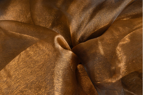 Тюль органза манка хамелеон коричнева Тюль органза манка хамелеон коричнева