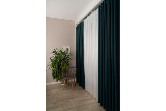 Шторы блэкаут 100% двухсторонний Wolly SBW-8456 темно-бирюзовый Шторы блэкаут 100% двухсторонний Wolly SBW-8456 темно-бирюзовый