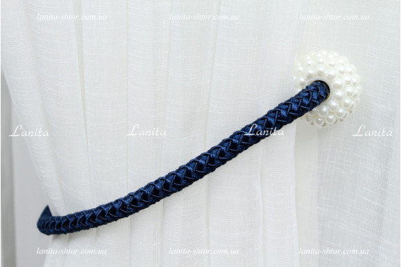 Магніт для штор Перли 8488 синій