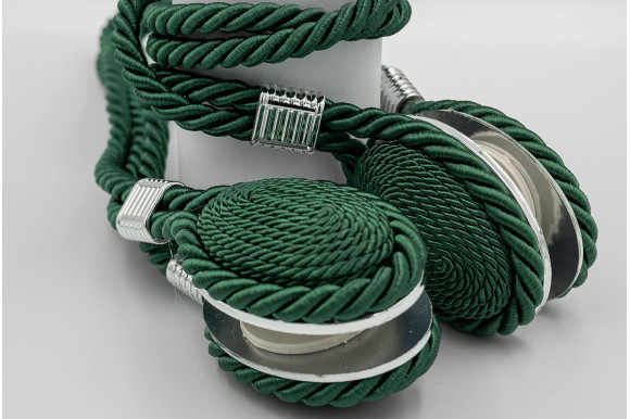 Магнит для штор Джут 8493 изумрудный