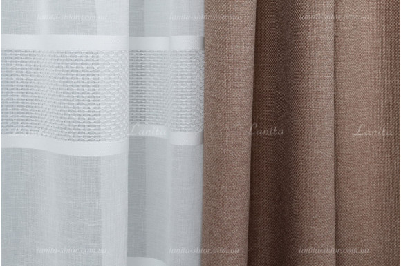 Шторы рогожка Jade SRG-287 отрез 2 метра Шторы рогожка Jade SRG-287 отрез 2 метра