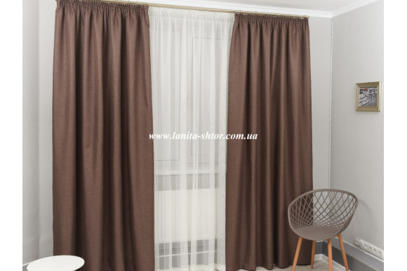 Шторы рогожка Jade SRG-283 отрез 2 метра