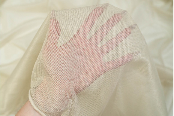 Тюль сетка Viola TSV-8683 8005 f7 золотисто-бежевая