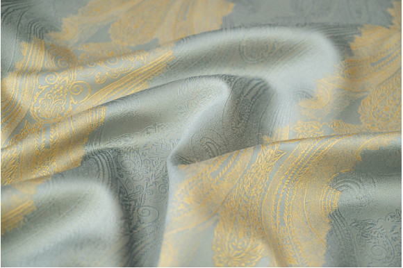 Шторы жаккард полоска вензель MV-1074 отрез 1.6 метра