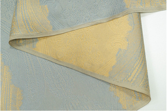 Шторы жаккард полоска вензель MV-1074 отрез 1.6 метра