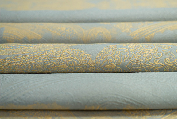 Шторы жаккард полоска вензель MV-1074 отрез 1.6 метра