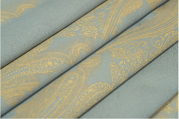 Шторы жаккард полоска вензель MV-1074 отрез 1.6 метра