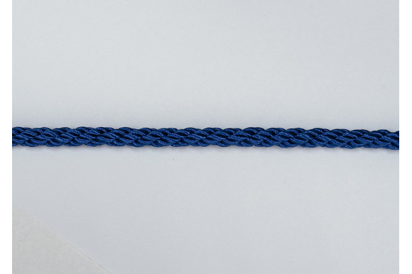 Шнур декоративный синий 6 мм