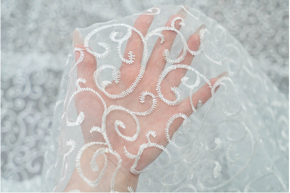 Тюль органза с вышивкой Belle OV-8773