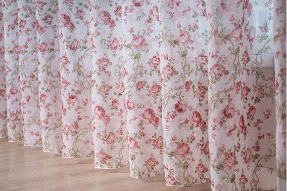 Тюль батист Прованс TB-8779 червоний