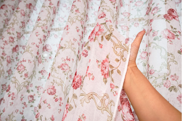 Тюль батист Прованс TB-8779 червоний